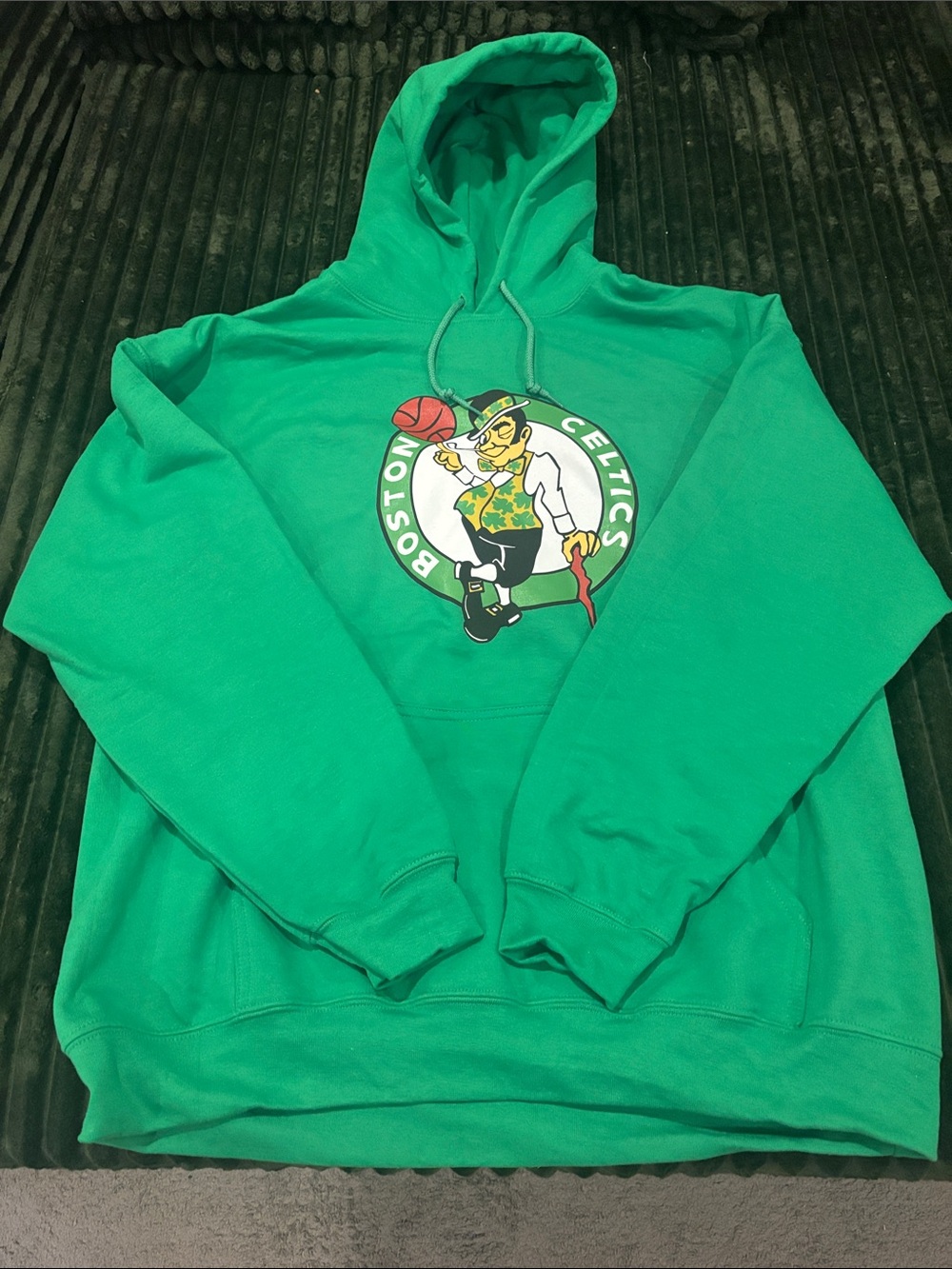 NBA Boston Celtics Bright Green Logo Hoodie